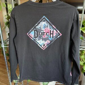 Dutch Bros Floral Diamond Long Sleeve Tee